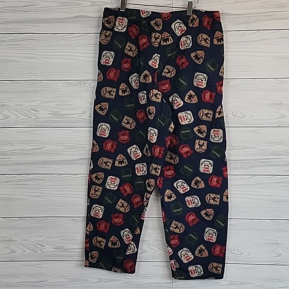 Joe Boxer Sleepwear Pants With Outdoor Destination Graphics Mens Size L